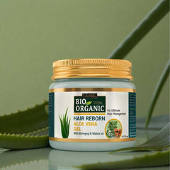 Bio Organic Hair Reborn Aloe Vera Gel With Bhringraj & Walnut Oil