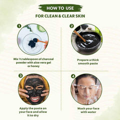 Bio Organic Activated Wood Charcoal Powder